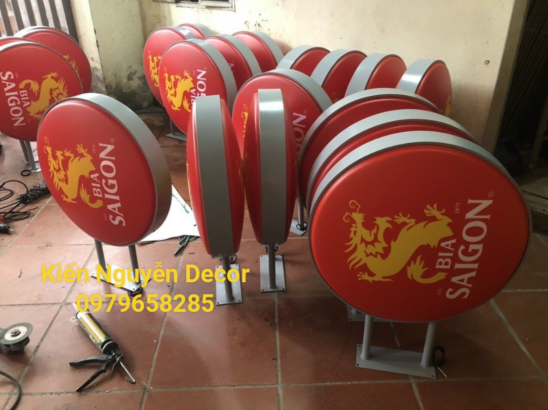 Hộp đèn tròn mica